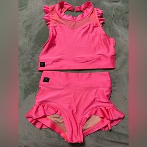 Kandi Kouture Coral Ruffled Two-Piece Set TS TXS